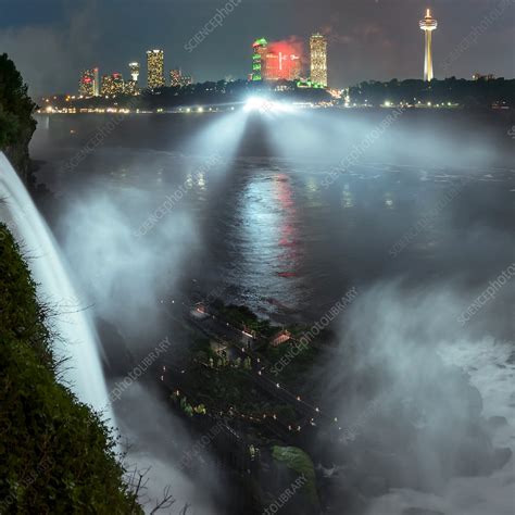 Niagara Falls At Night Stock Image C0246942 Science Photo Library