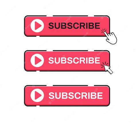Premium Vector Subscribe Button Icon
