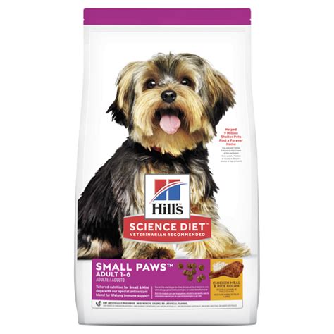 Hill's bioactive recipe uses our extensive knowledge of how dogs' biology and genes respond to select ingredients in their food. Hill's Science Diet Adult Small Paws Dry Dog Food Reviews ...