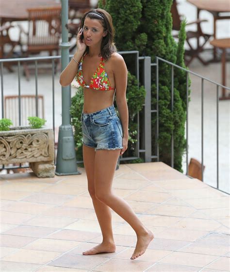 lucy mecklenburgh in floral bikini diving at the pool in mallorca porn pictures xxx photos sex