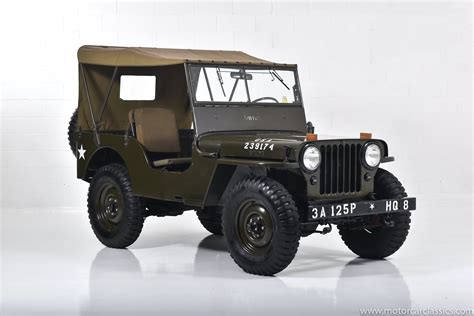 Used 1946 Jeep Willys For Sale 32900 Motorcar Classics Stock 1689