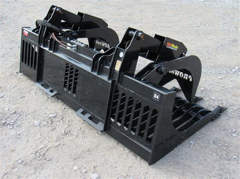 84″ Severe Duty Rock Bucket Grapple With Teeth Fits Skid Steer Quick