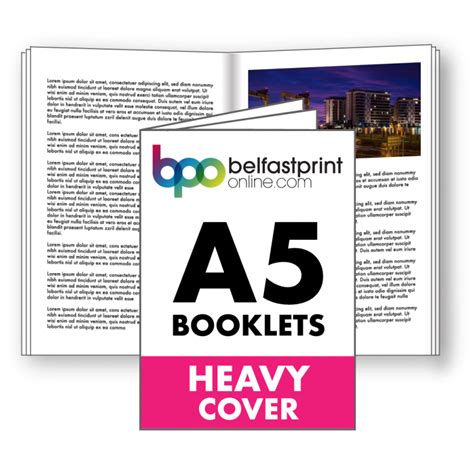 A5 Booklets Heavy Cover 170 Silk Belfast Print Online