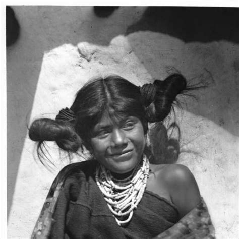 Hopi Indian Maiden In The Village Of Shonguapavi Ca 1901 California