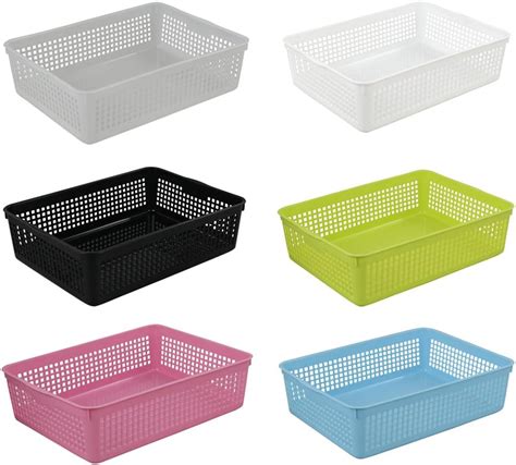 Obston Paper Organizer Basket Plastic File Baskets