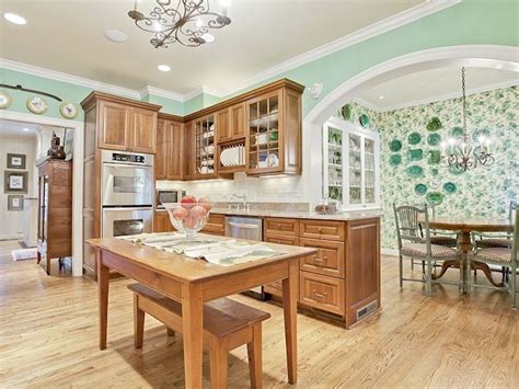 Granite with oak what color light or dark kitchens forum. seafoam green room red oak cabinets - Google Search ...