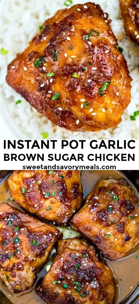 Instant Pot Brown Sugar Garlic Chicken Sweet And Savory Meals