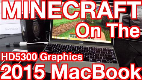 2015 Macbook Running Minecraft Gaming Test Hd5300 Graphics Youtube