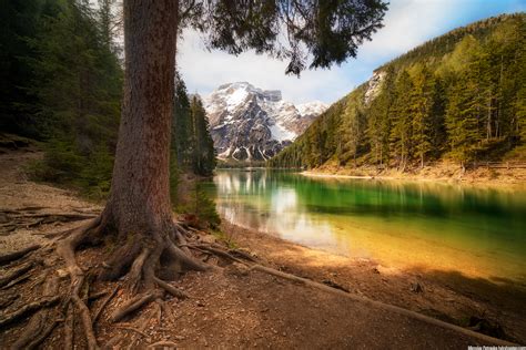 In The Hade Lago Di Braies Dolomites Italy Hdrshooter
