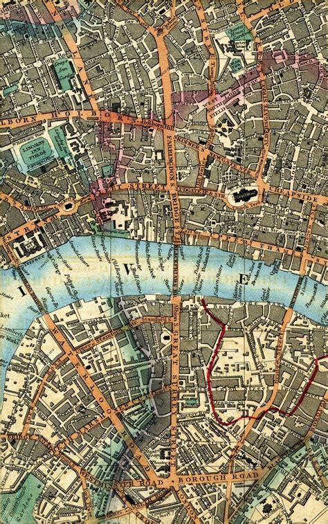 London vintage map, old london and westminster map 1806 vintage maps and prints. Return To Previous Map Image | Cartography map, Vintage ...