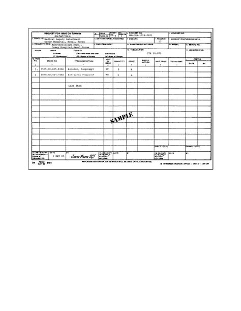 Da Form 3161 Fillable Excel Fillable Form 2023