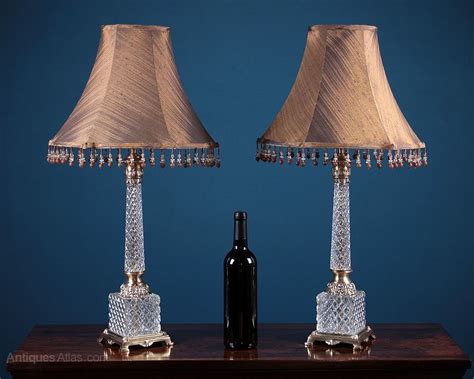 Antiques Atlas Pair Mid 20th C Cut Glass Table Lamps C 1950