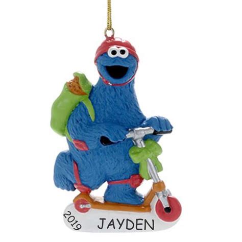 Personalized Sesame Street Ornament Cookie Monster Dibsies