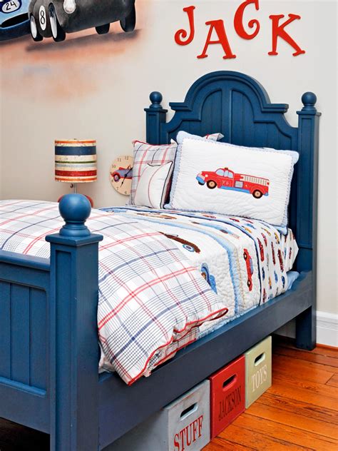 A little boy's bedroom featuring interesting wall design then, the room will keep evolving as your son grows older. Photo Page | HGTV