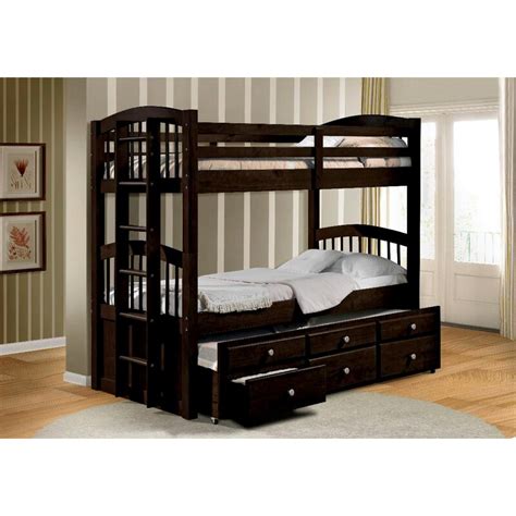 Harriet Bee Walpole Extra Long Twin Over Extra Long Twin Standard Bunk Bed With Trundle Wayfair