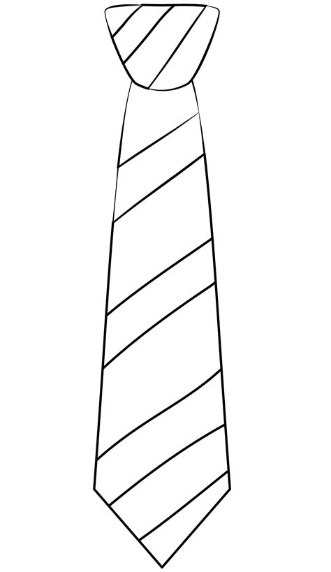 Tie Coloring Page Colouringpages