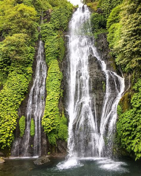 Premium Photo Jungle High Waterfall Cascade In Tropical Rainforest