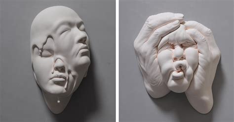 Surreal Sculptures Of Contorted Clay Faces Reinterpret Reality Search