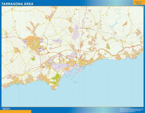 Mapa Carreteras Tarragona Area Para Pared Mapas Murcia Grandes De Pared