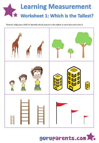 Learning Measurement Worksheets | guruparents