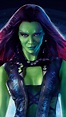 Wallpaper Guardians of the Galaxy Vol 2, Gamora, raccoon, Zoe Saldaña ...