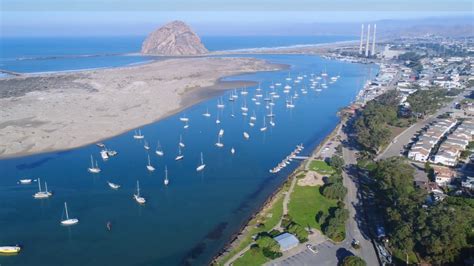 Discover Morro Bay Rock Beach And Embarcadero From The Sky Youtube