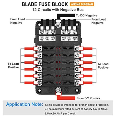 Volt Fuse Block Wiring Diagram Schematic Thechill Icystreets