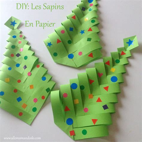 Fabrique des Sapins de Noël en papier DIY facile et rapide Allo