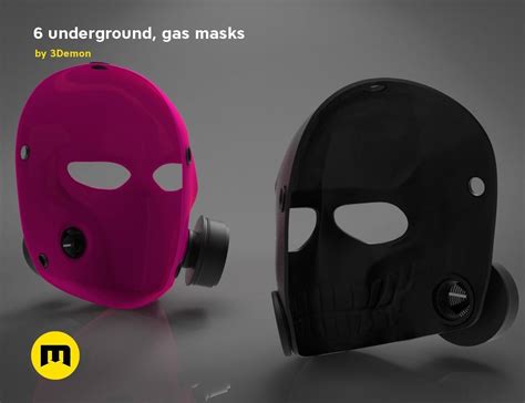Pink Gas Mask 6 Underground 3d Model 3d Printable Cgtrader