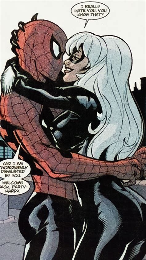 Black Cat And Spider Man Romance Scene Black Cat Marvel Spiderman