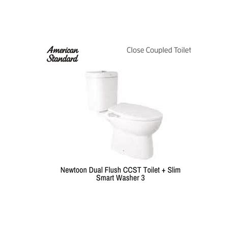 American Standard Newton Dual Flush CCST Toilet Slim Washer Toko Online Perlengkapan Kamar