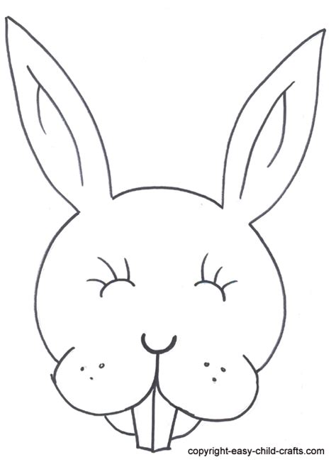 Add details with a small brush and black paint, making the ears fluffy like a bunny. Rabbit Template - Cliparts.co