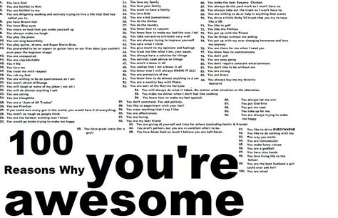 100 Reasons Why My Husband Is Awesome Reasons I Love You 52