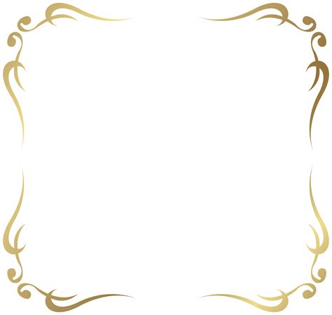 Golden Border Png Download For Photo Pictures Frame Free