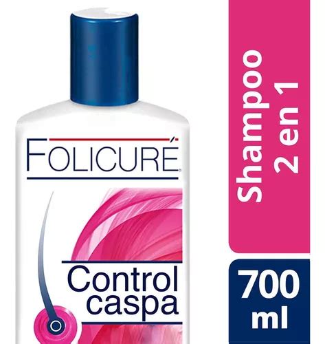 Shampoo Folicuré Control Caspa Hidratación 2 En 1 700ml Meses Sin
