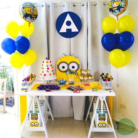 Ver más ideas sobre minion plátano, minion, pastel de caramelo. Fiesta de cumpleaños infantil Minions - EntreChiquitines