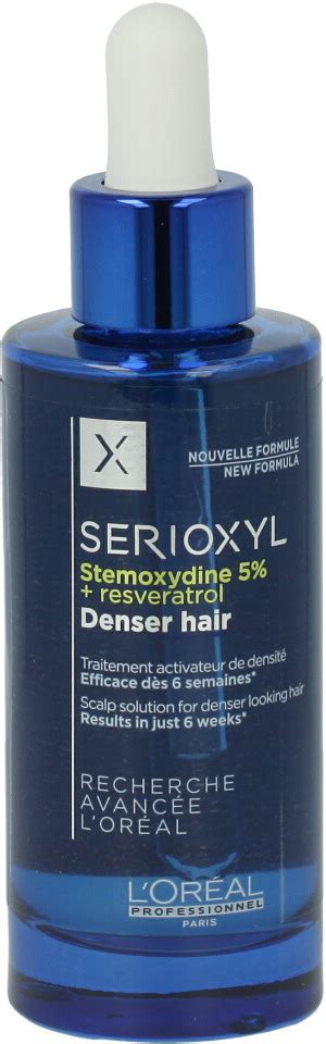Applied every day on your scalp for 3 months, you will increase the density of your hair with more than 1000 hairs in 6 weeks and. L'Oréal Serioxyl Denser Hair Serum sérum pro prořídlé ...