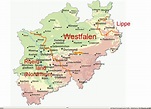 map of nordrhein westfalen germany - Google Search | Rhine river ...