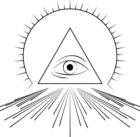 Eye Of Providence Illuminati Freemasonry Clip Art Mystical Png