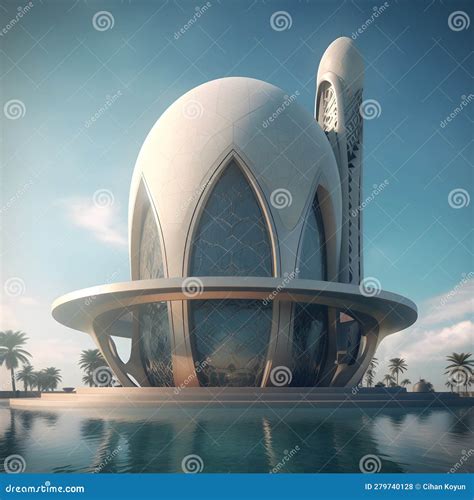 Architectural Marvel, a Mesmerizing 3d Render of a Futuristic Building