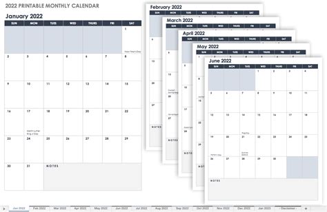 15 Free Monthly Calendar Templates Smartsheet