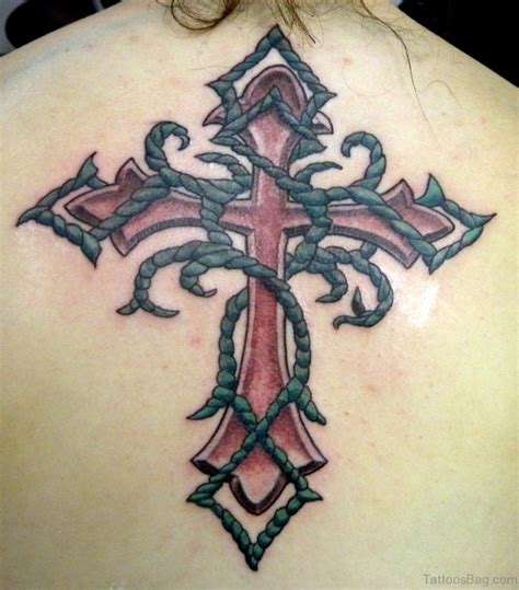 97 Stunning Cross Tattoos For Back