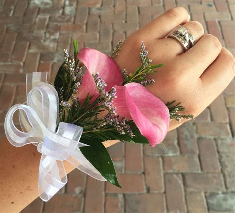 Pink Calla Lily Wrist Corsage By Love In Bloom Florist Key West Diy