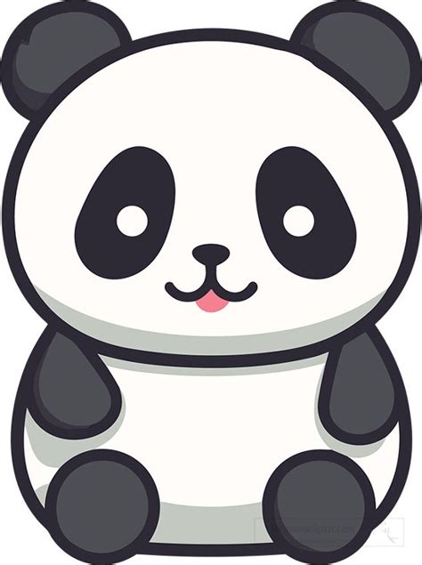 Panda Clipart Smiling Baby Panda Clip Art
