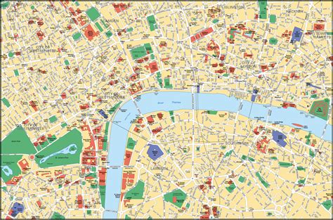 伦敦地图英文版英国地图查询