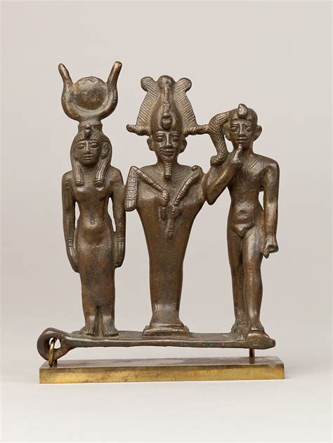 triad of osiris isis and horus late period ptolemaic period the metropolitan museum of art