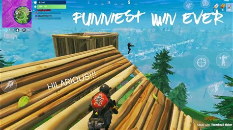 The Funniest Way To Ever Win Fortnite Youtube
