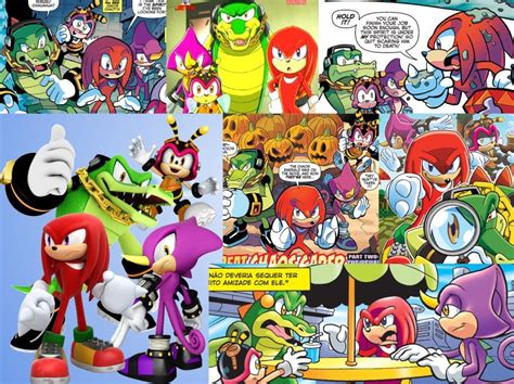 Knuckles And Chaotix Collage By Sonicboomgirl23 On Deviantart