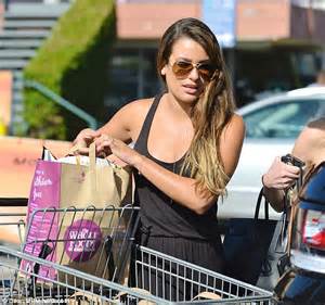 Lea Michele Takes Grocery Shopping To A Whole New Level As She Goes