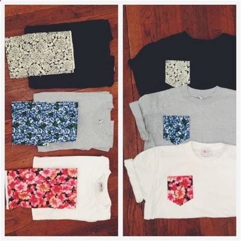 Simple Fun Diy Printed Pocket Ts Diy Clothes Refashion Diy Clothing